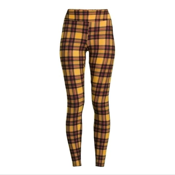 No Boundaries NWT Junior's Plus Plaid High Rise Skinny Fit Sueded Legging 887 - Picture 1 of 6